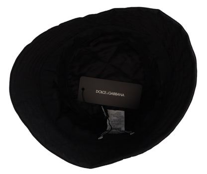 Dolce & Gabbana Elegant Black Bucket Cap - 57 cm|S