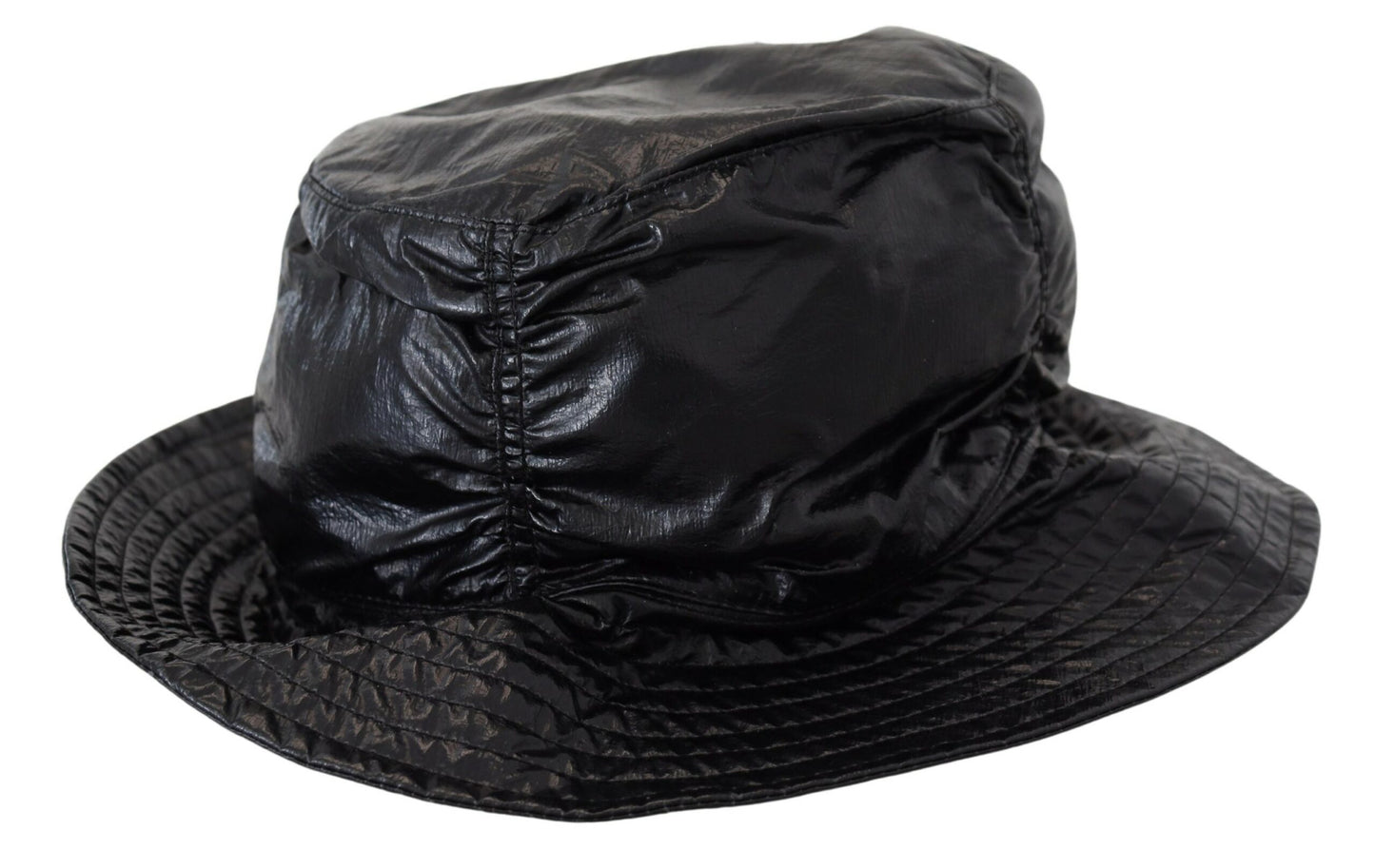 Dolce & Gabbana Sleek Black Bucket Cap with Logo Detail - 57cm|M