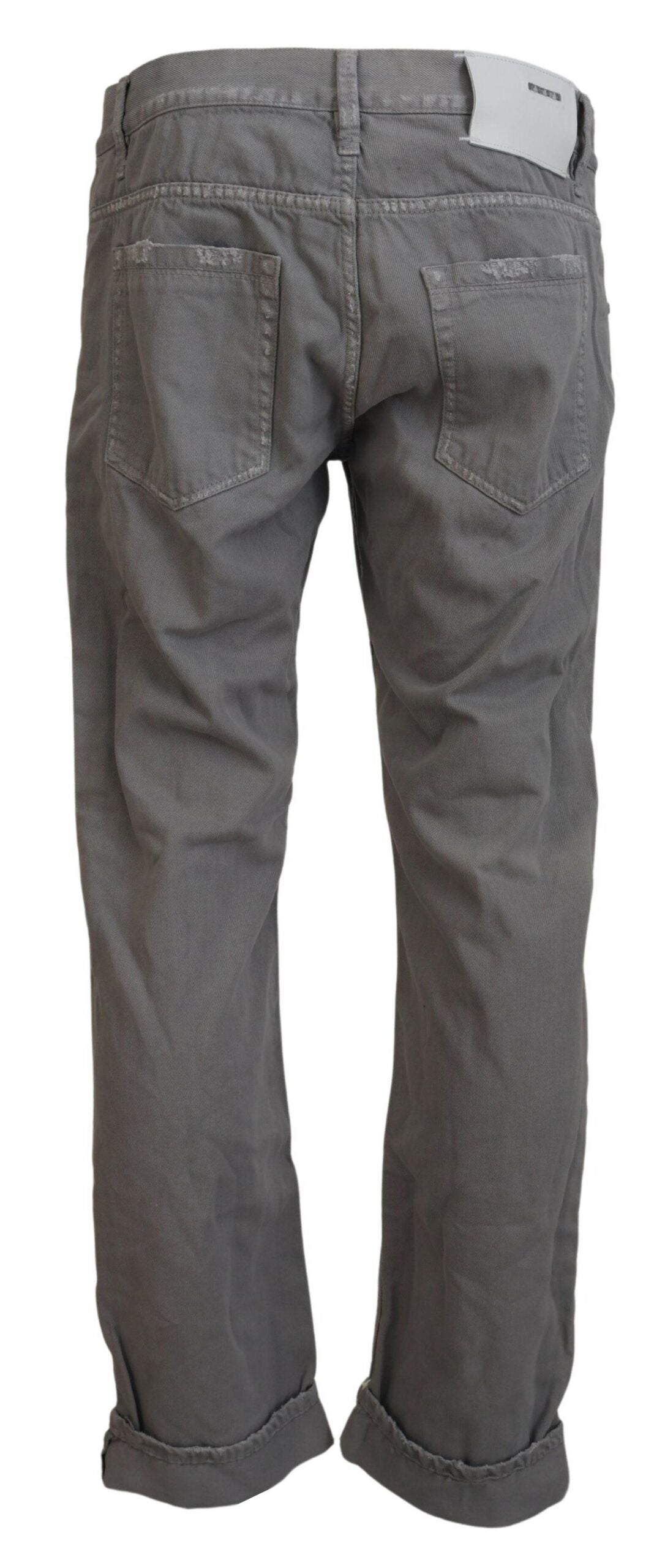 Acht Sleek Regular Denim Gray Jeans - IT48 | M