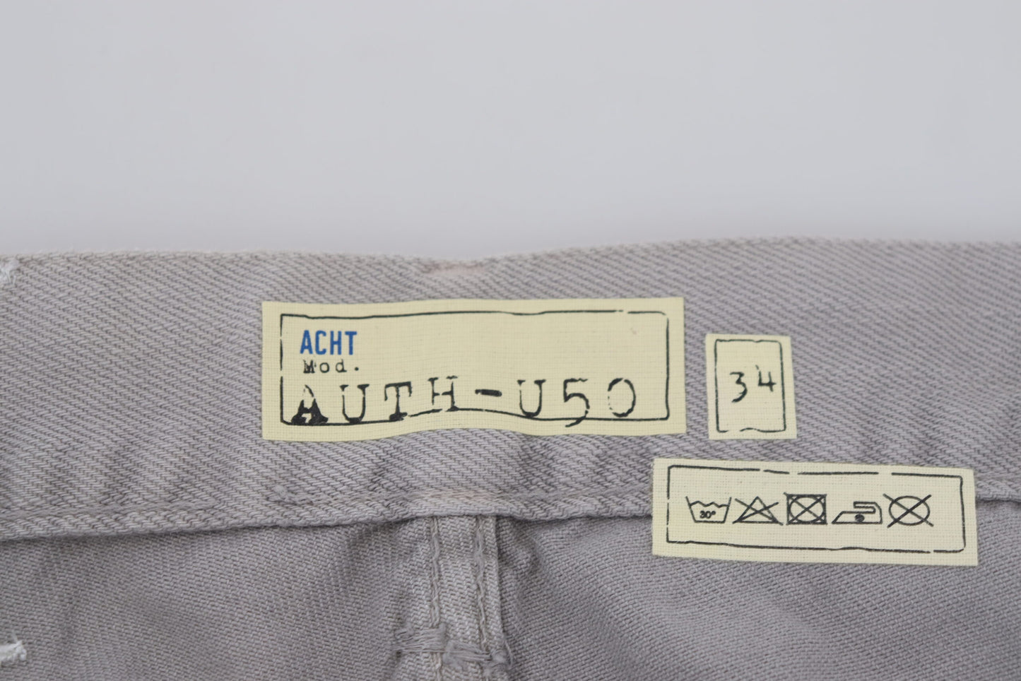 Acht Sleek Regular Denim Gray Jeans - IT48 | M