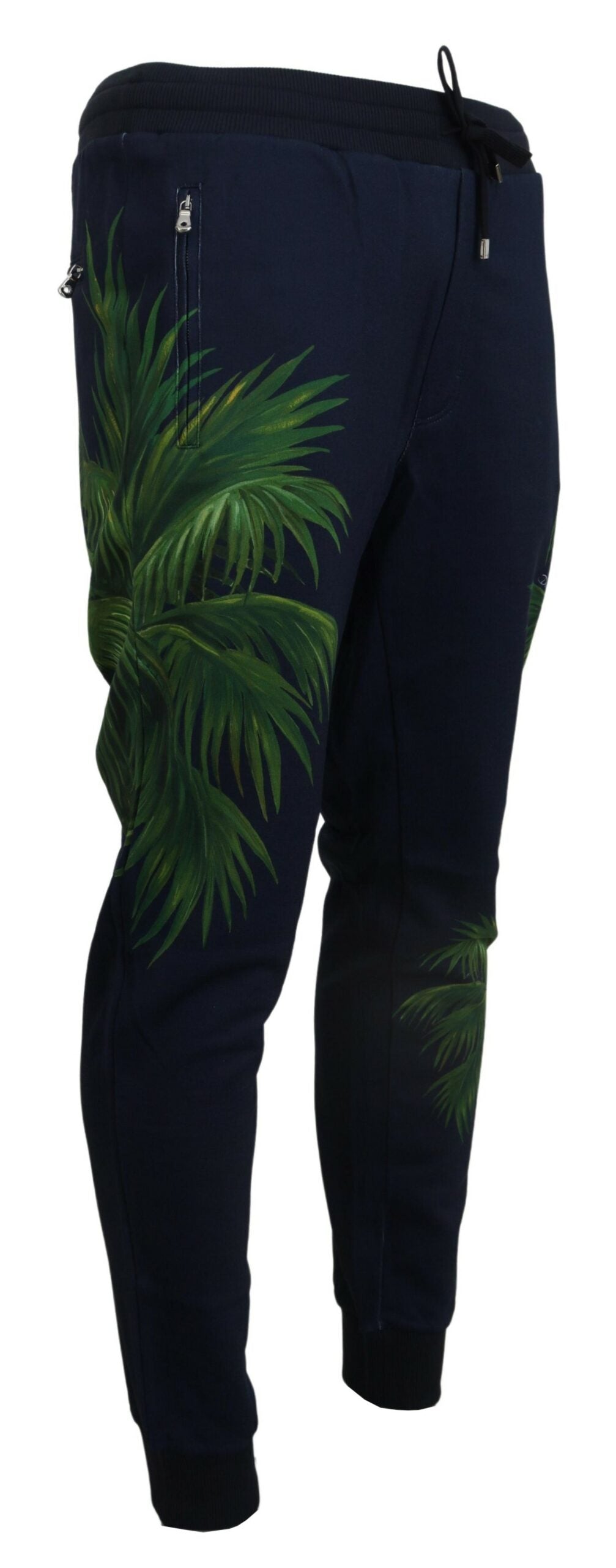 Dolce & Gabbana Elegant Cotton Jogging Pants with Print Design - IT50 | L