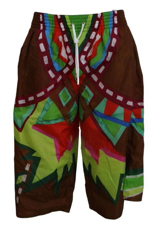 Dsquared² Exclusive Multicolor Printed Swim Shorts - IT48 | M