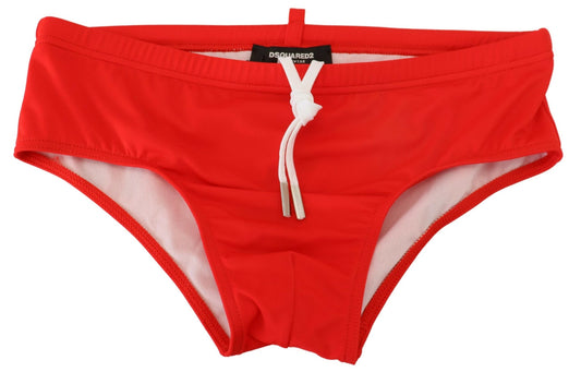 Dsquared² Red ICON Print Swim Briefs - IT48 | M