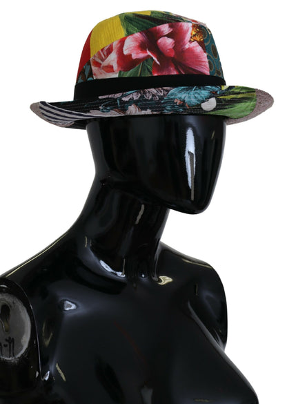 Dolce & Gabbana Eclectic Chic Multicolor Fedora Cap - 57 cm|S