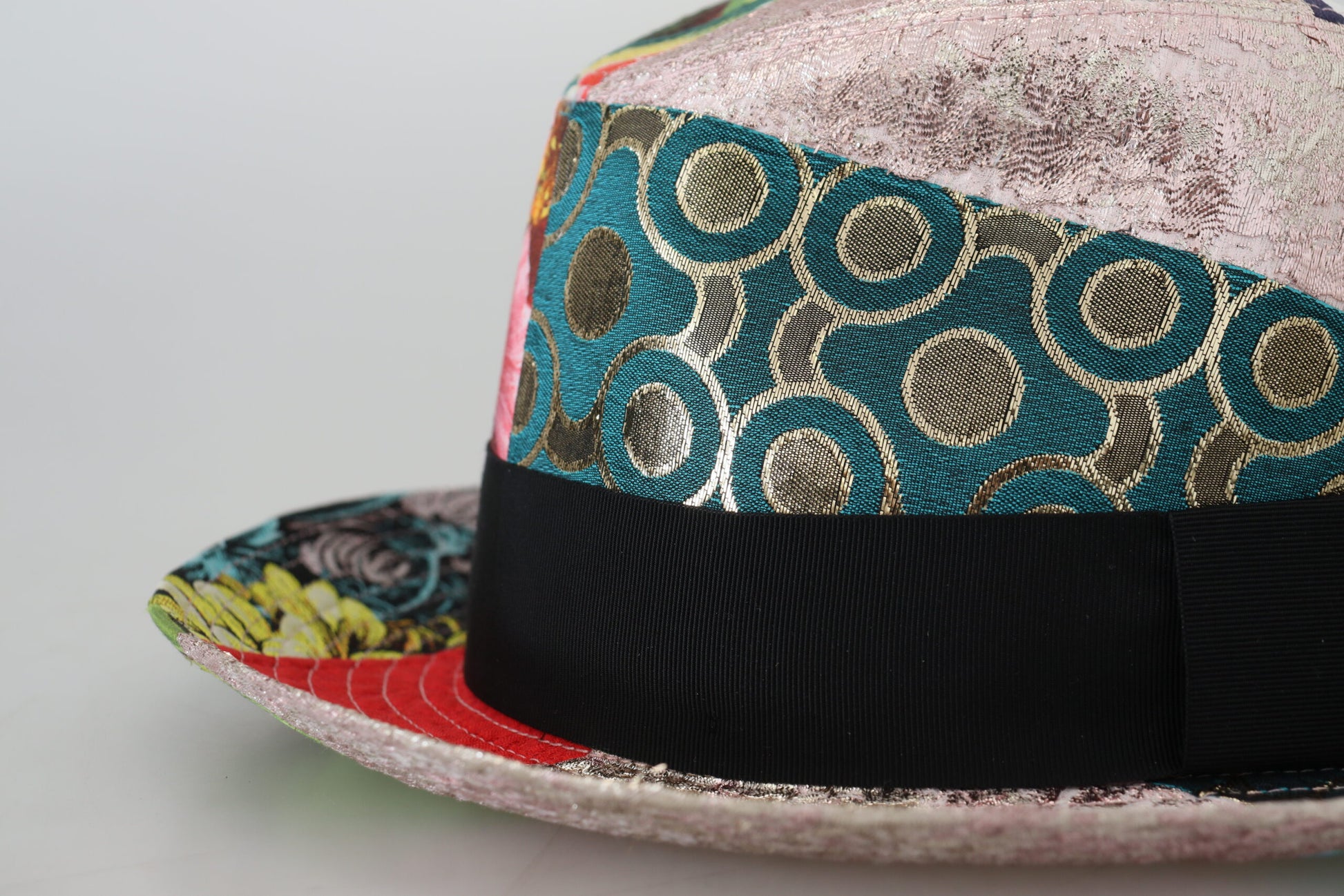 Dolce & Gabbana Eclectic Chic Multicolor Fedora Cap - 57 cm|S