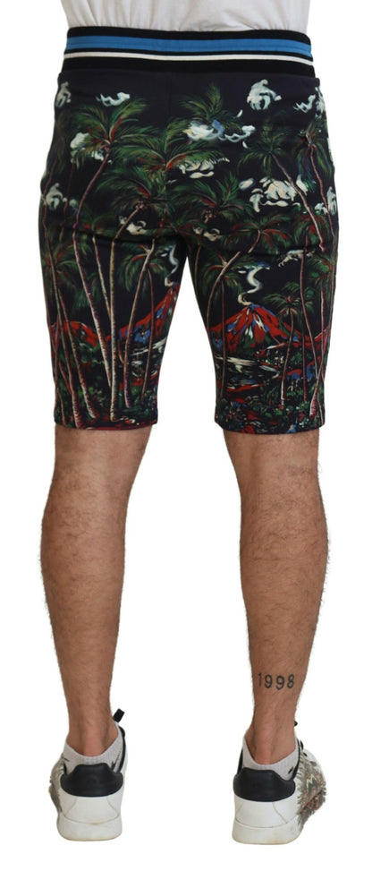 Dolce & Gabbana Volcano Print Casual Knee-Length Shorts - IT44 | XS