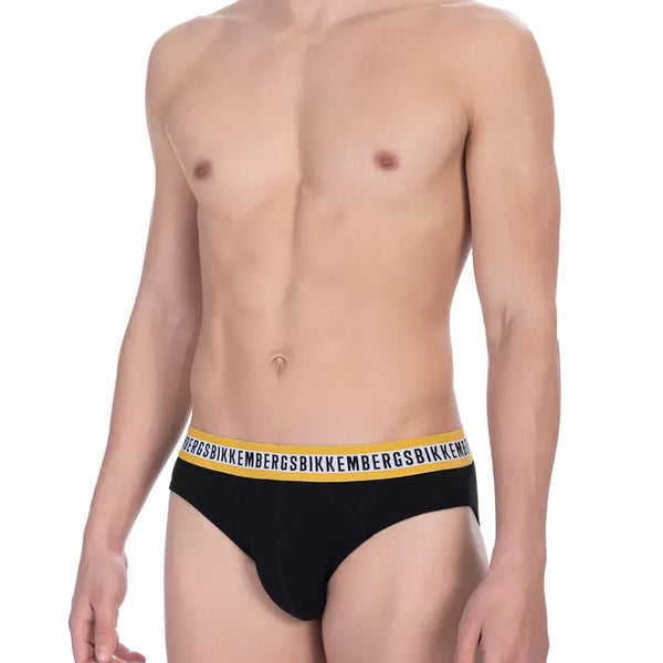 Bikkembergs Black Cotton Men Brief