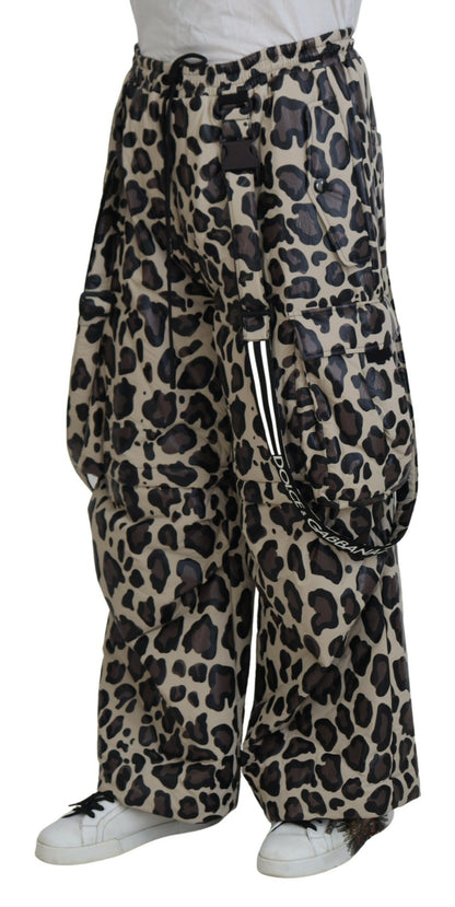 Dolce & Gabbana Multicolor Leopard Print Snow Pants - IT48 | M