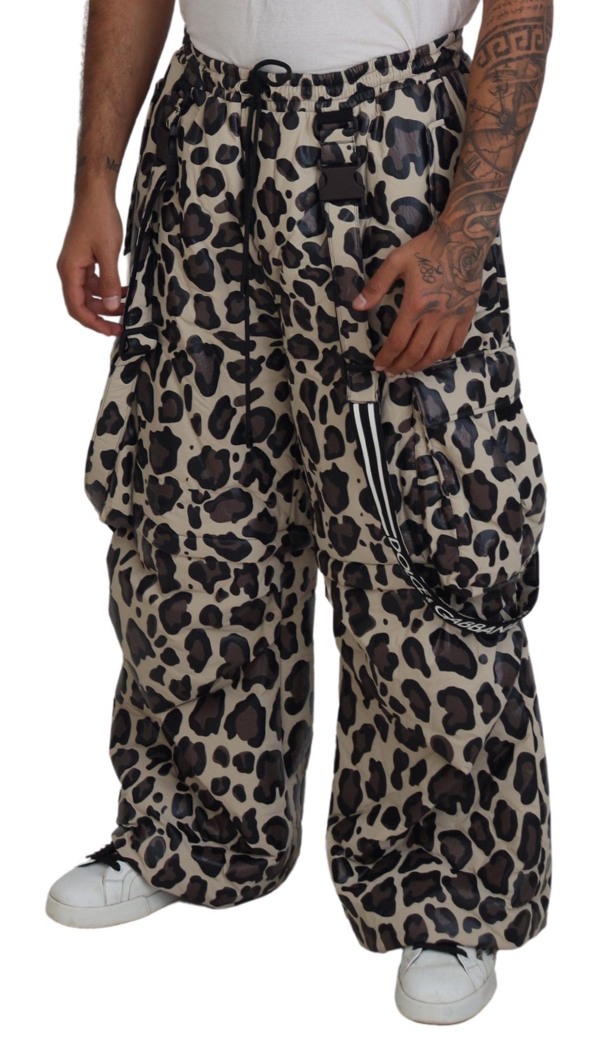 Dolce & Gabbana Multicolor Leopard Print Snow Pants - IT48 | M