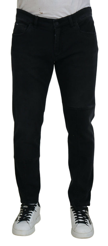 Dolce & Gabbana Chic Black Skinny Denim Jeans - IT52 | L