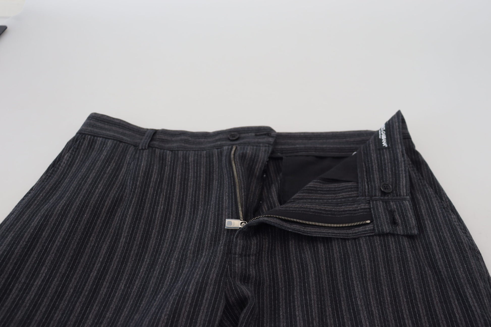 Dolce & Gabbana Elegant Striped Chino Dress Pants - IT52 | L