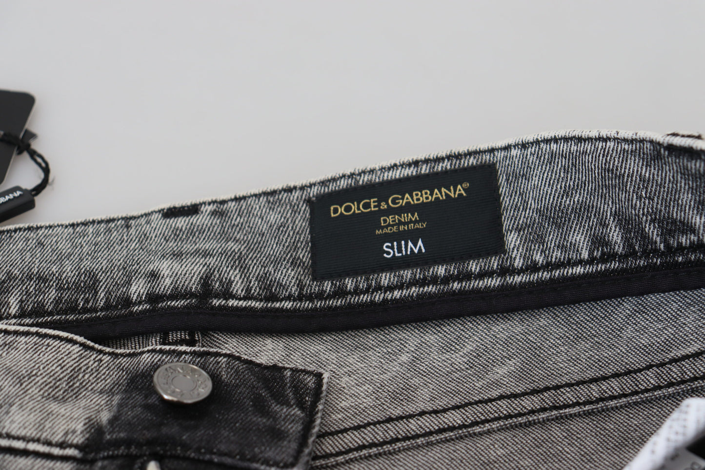 Dolce & Gabbana Elegant Grey Skinny Jeans - IT44 | XS