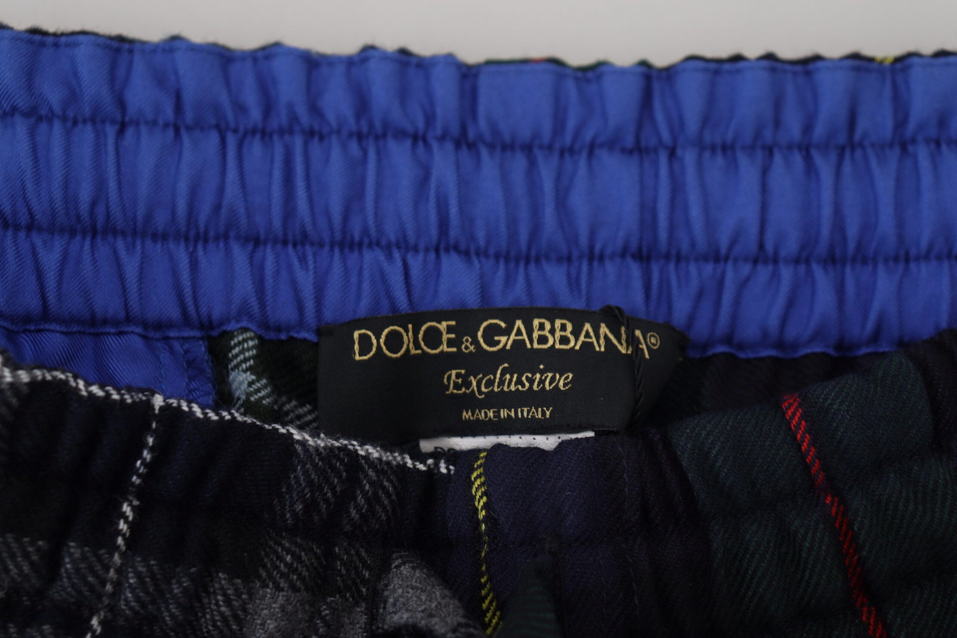 Dolce & Gabbana Checkered Wool Blend Jogger Pants - IT48 | M