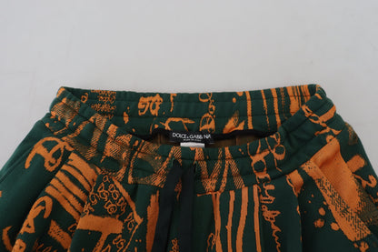 Dolce & Gabbana Multicolor Silk Blend Jogger Cargo Pants - IT48 | M