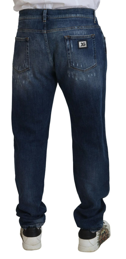 Dolce & Gabbana Elegant Skinny Blue Jeans - IT60 | 3XL