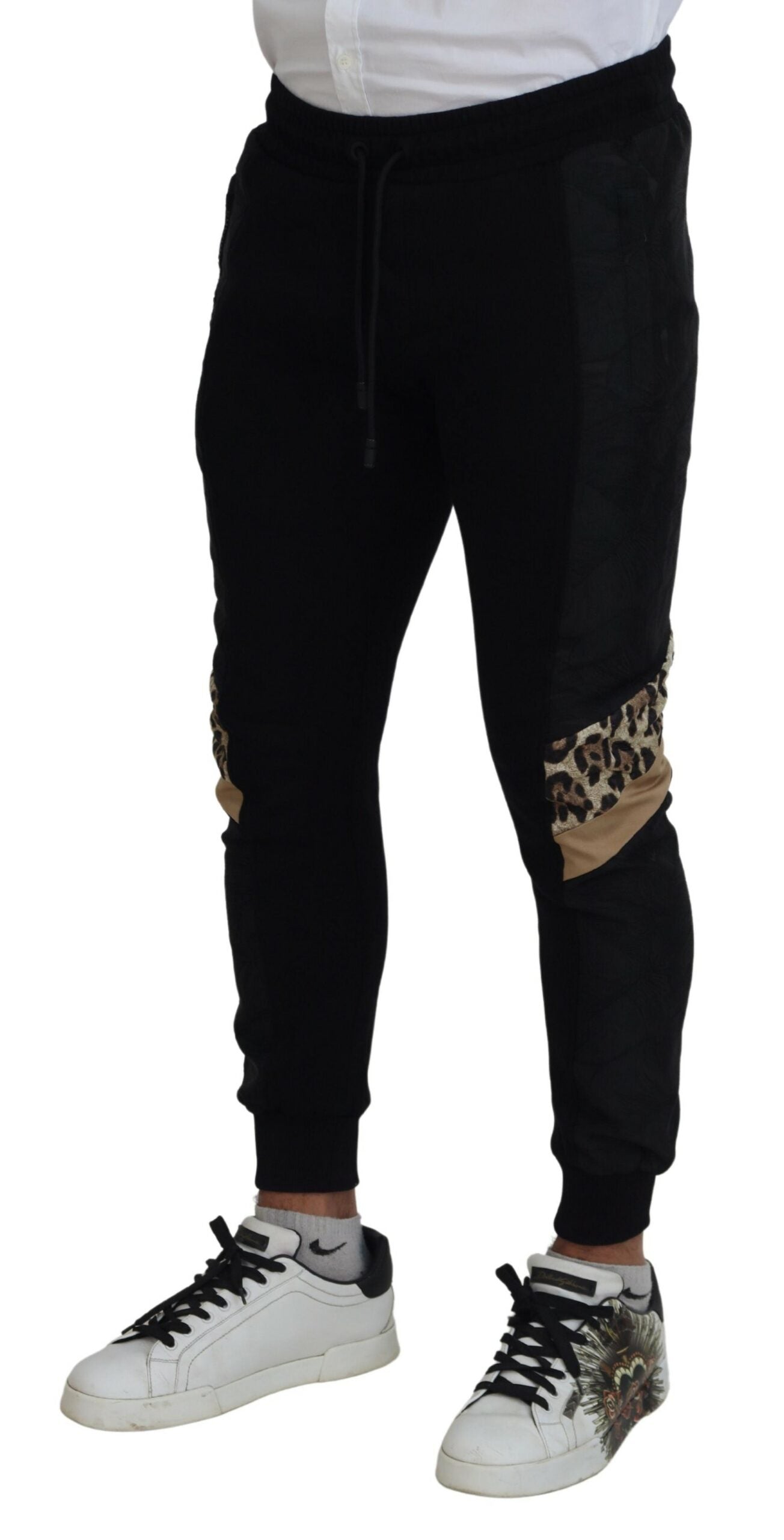 Dolce & Gabbana Elegant Black Jogger Pants for the Modern Man - IT44 | XS