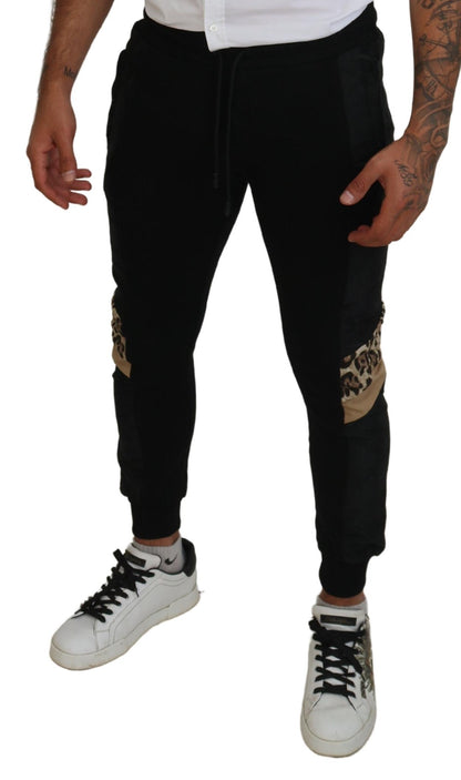 Dolce & Gabbana Elegant Black Jogger Pants for the Modern Man - IT44 | XS