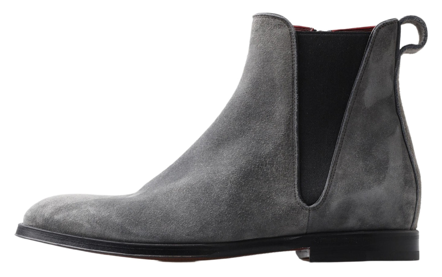 Dolce & Gabbana Elegant Gray Chelsea Leather Boots - EU39/US6