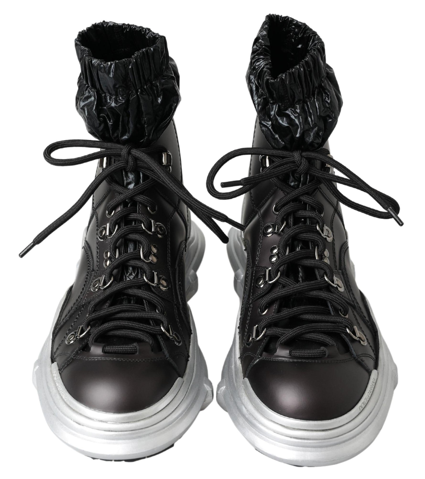 Dolce & Gabbana Black High Top Sneaker Bootie - EU41/US8