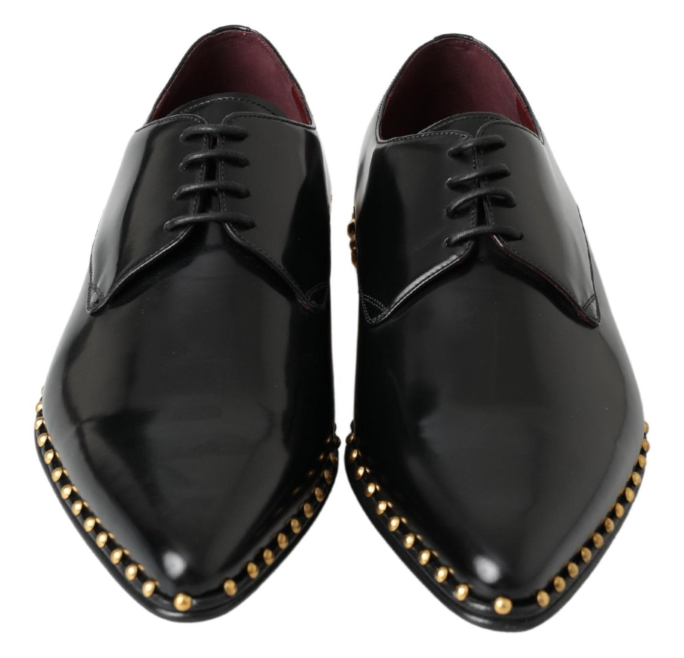 Dolce & Gabbana Elegant Studded Derby Formal Shoes - EU40/US7