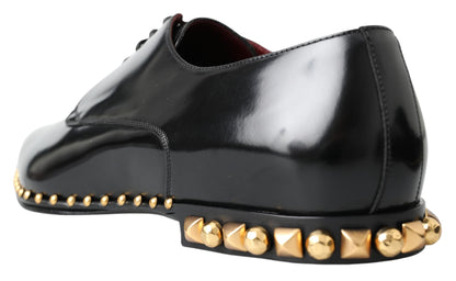 Dolce & Gabbana Elegant Studded Derby Formal Shoes - EU40/US7