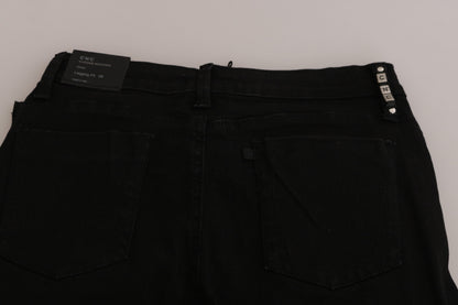 Costume National Chic Mid Waist Skinny Black Denim - W26