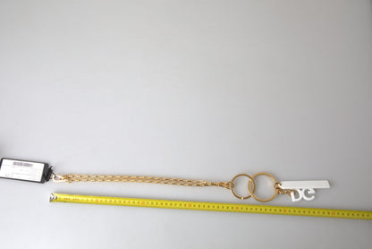 Dolce & Gabbana Chic Gold Charm Chain Necklace