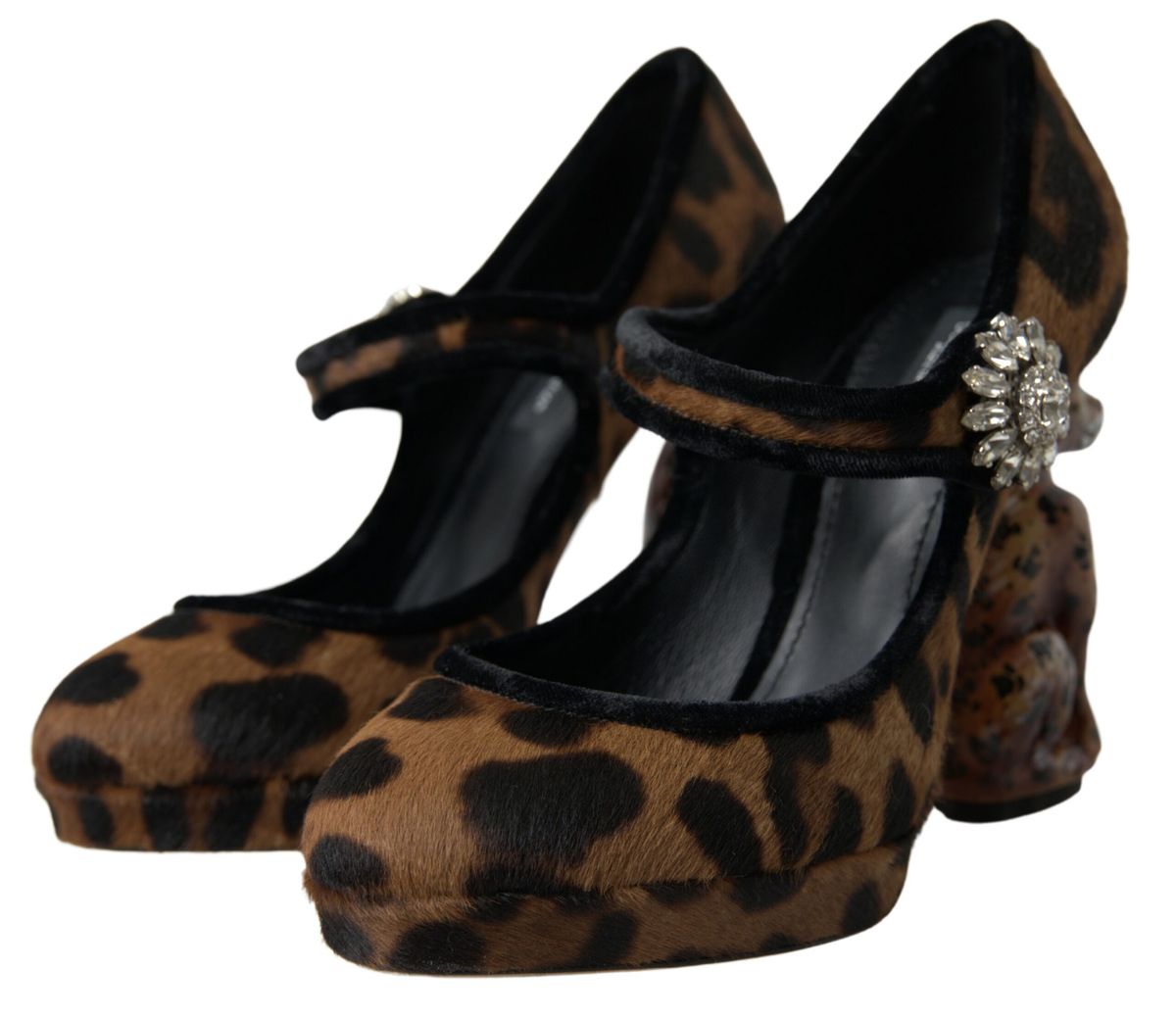 Dolce & Gabbana Elegant Leopard Heel Pumps for Chic Sophistication - EU35.5/US5