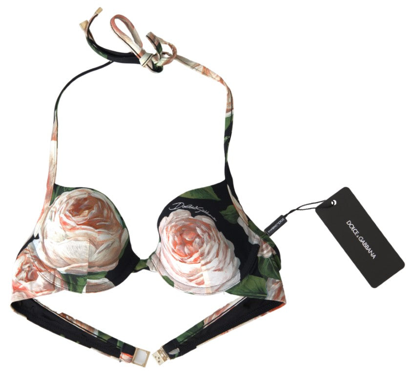 Dolce & Gabbana Floral Elegance Elastic Bikini Top - IT1 | XS