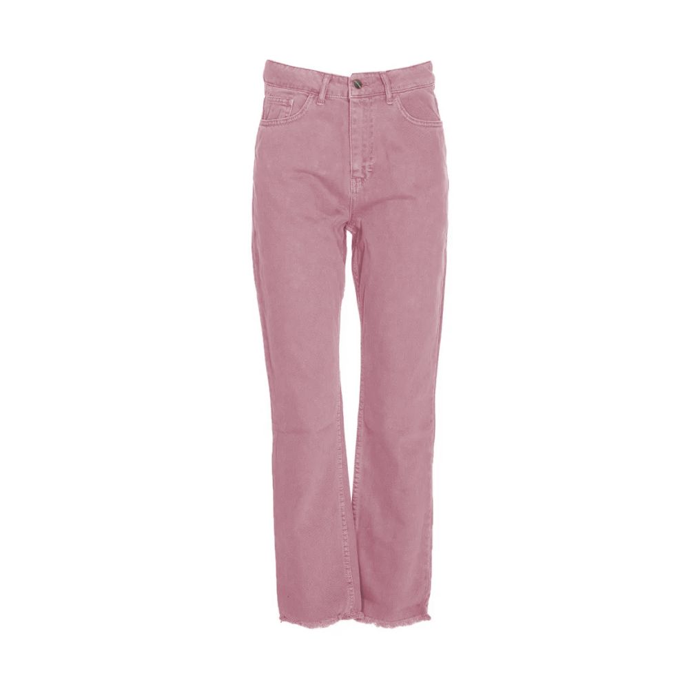 Hinnominate Chic Pink Raw Cut Bottom Jeans - M