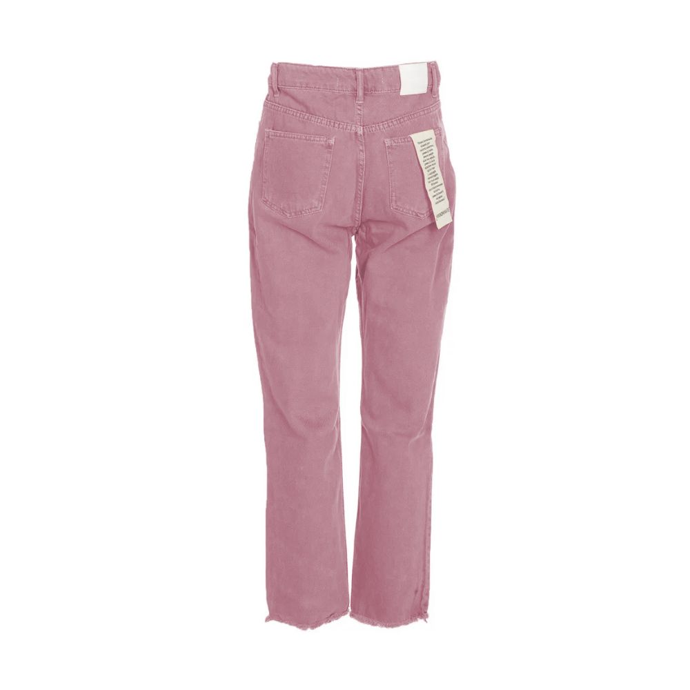 Hinnominate Chic Pink Raw Cut Bottom Jeans - M