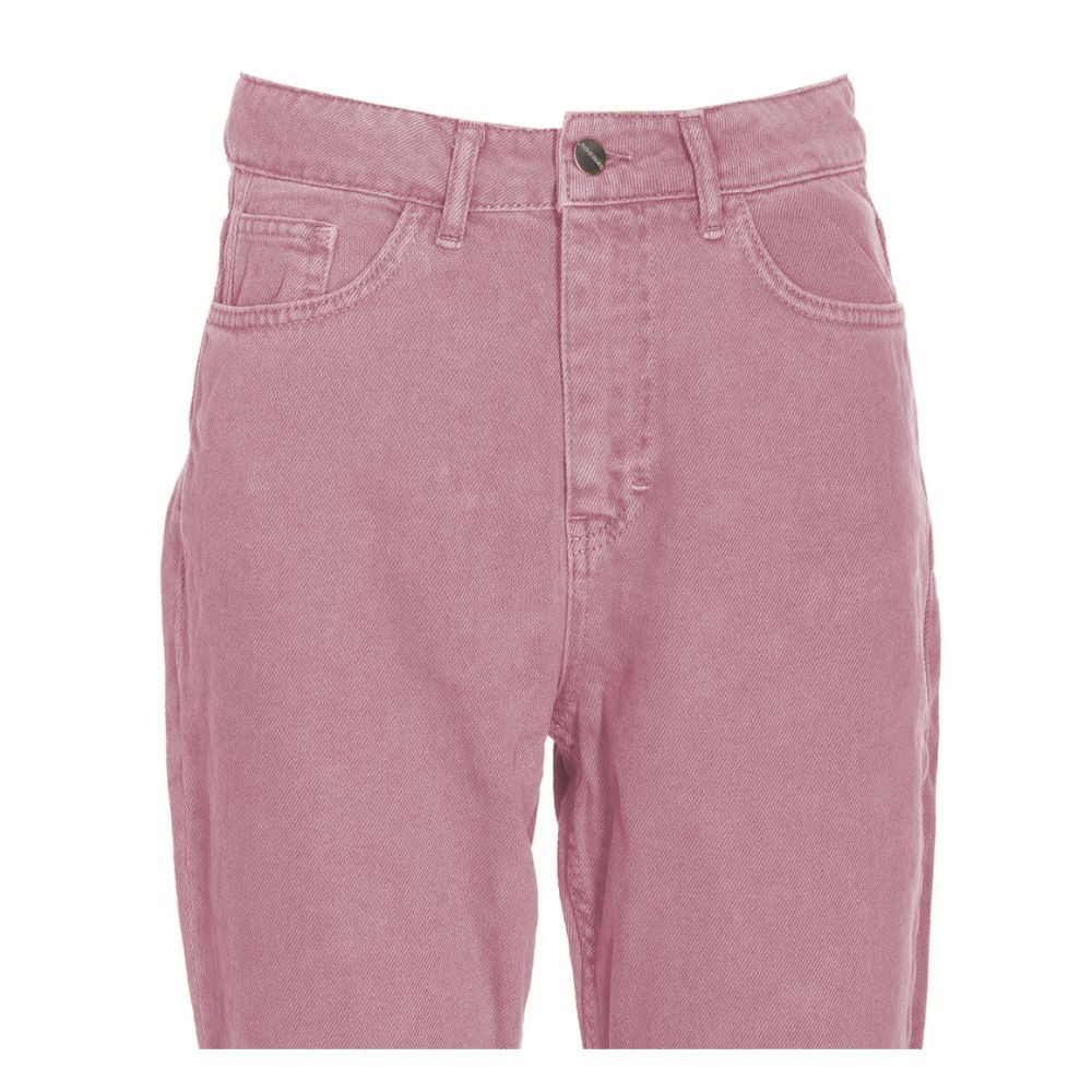 Hinnominate Chic Pink Raw Cut Bottom Jeans - M