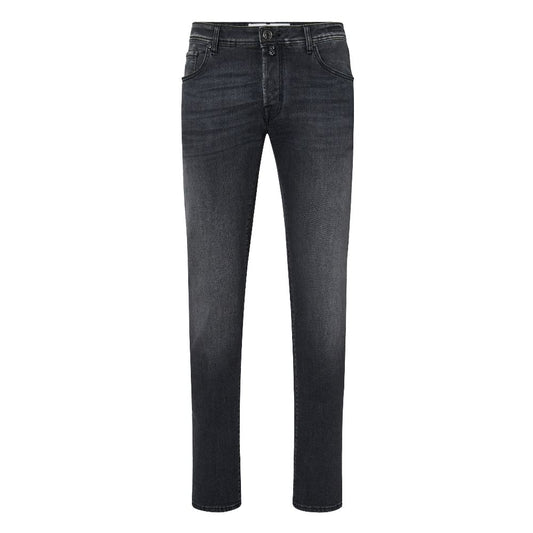 Jacob Cohen Elegant Slim Fit Black Stretch Jeans - IT40 | M