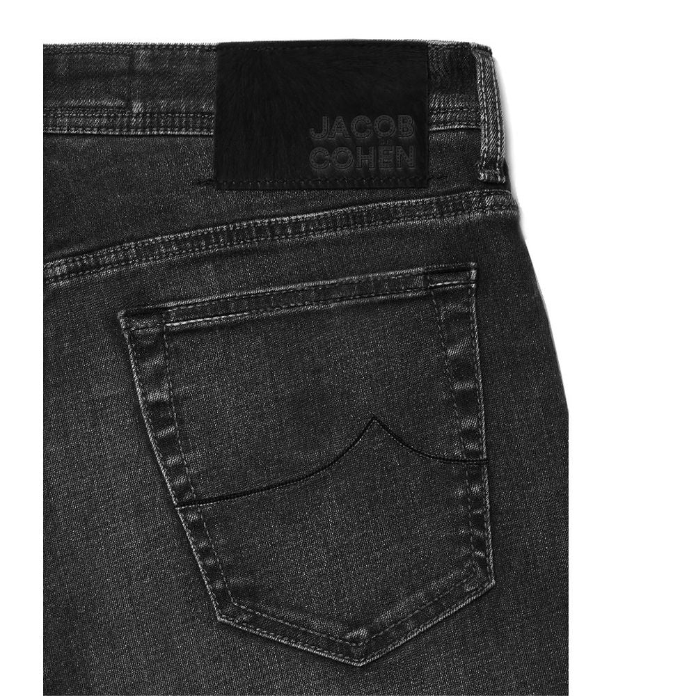 Jacob Cohen Elegant Slim Fit Black Stretch Jeans - IT40 | M