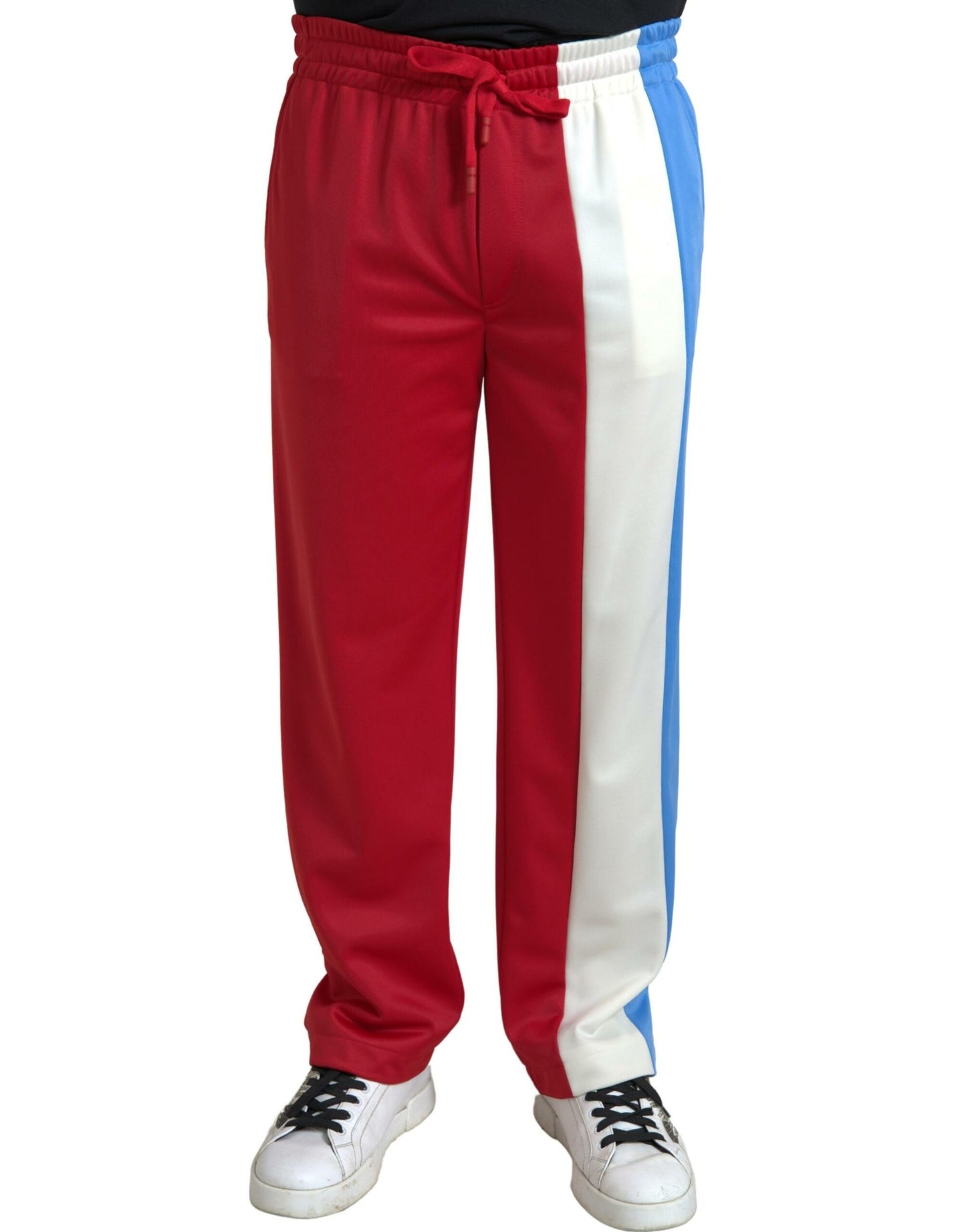 Dolce & Gabbana Elegant Striped Drawstring Sweatpants - IT48 | M