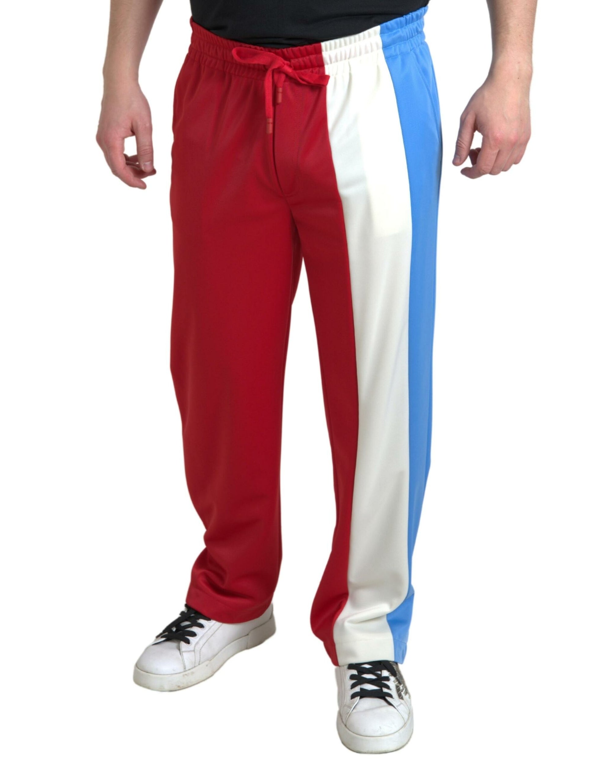 Dolce & Gabbana Elegant Striped Drawstring Sweatpants - IT48 | M