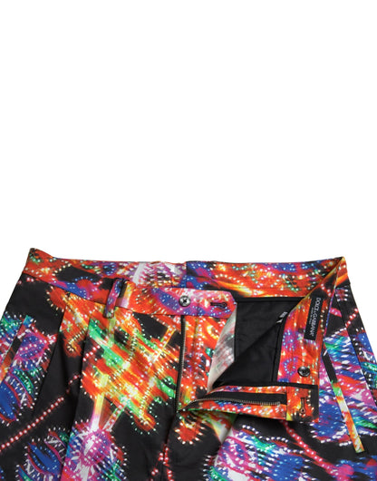 Dolce & Gabbana Multicolor Printed Bermuda Shorts