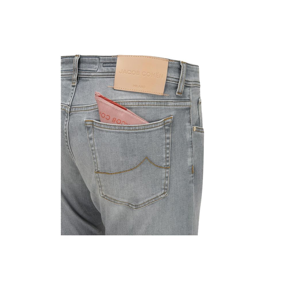 Jacob Cohen Sleek Slim Fit Grey Denim - IT38 | XS