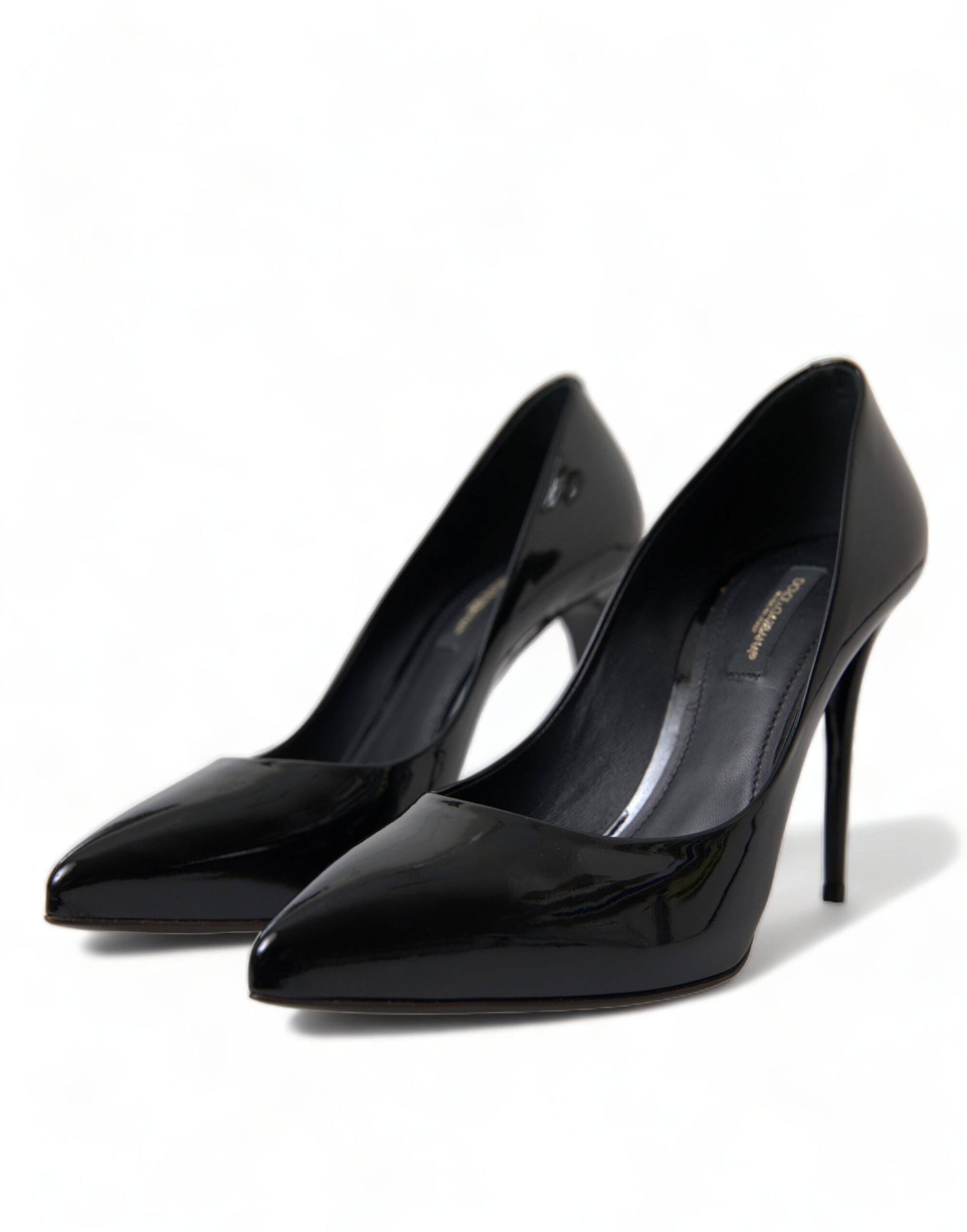 Dolce & Gabbana Elegant Black Patent Stiletto Heels - EU36/US5.5