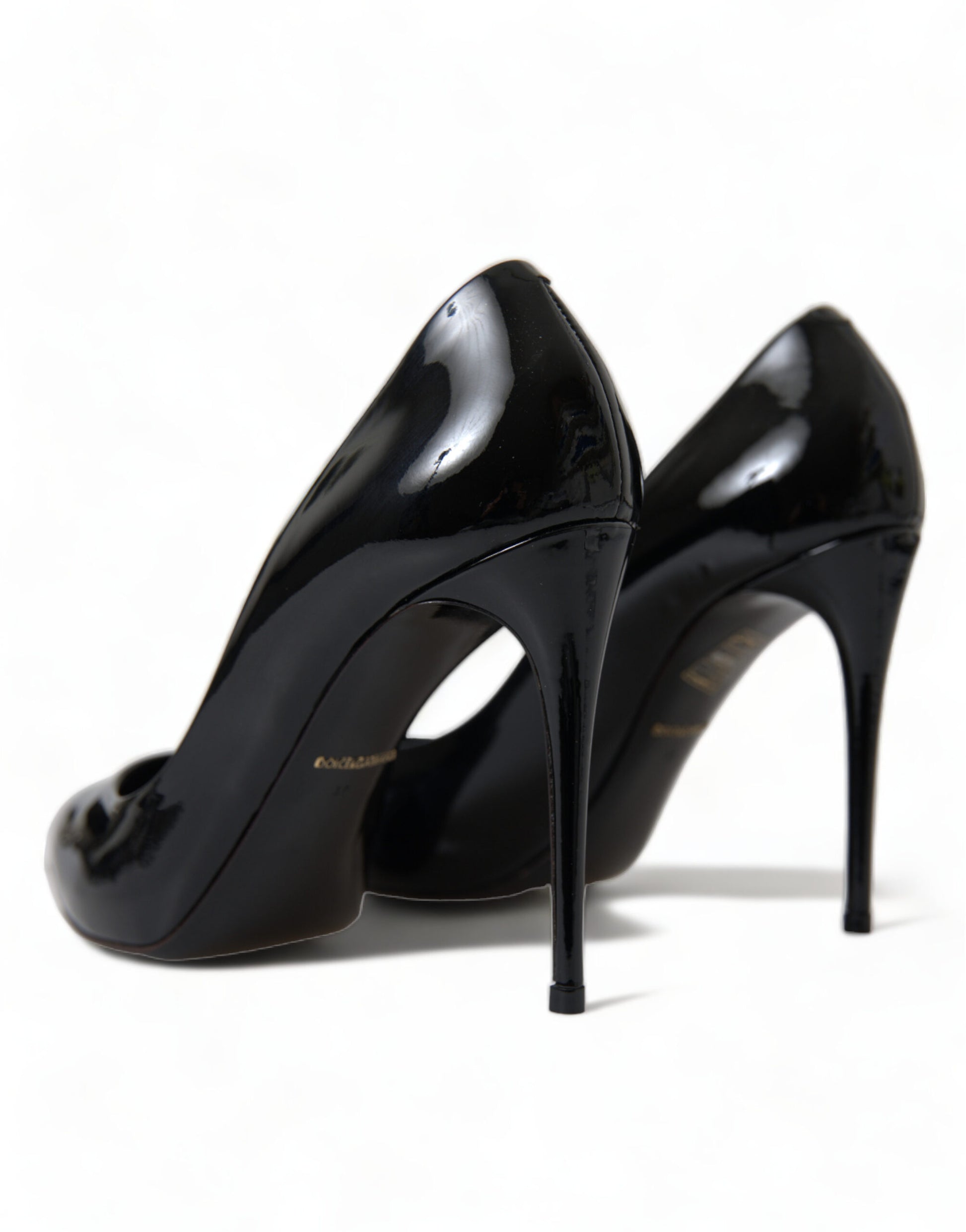 Dolce & Gabbana Elegant Black Patent Stiletto Heels - EU36/US5.5