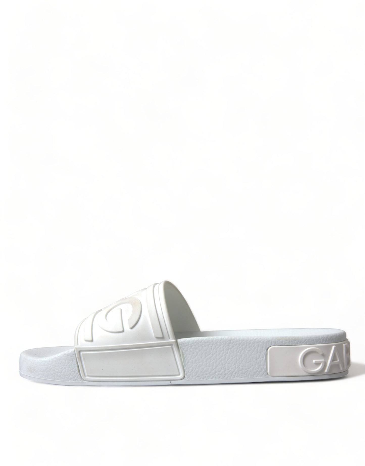 Dolce & Gabbana Elegant White Logo Slides - EU36/US5.5