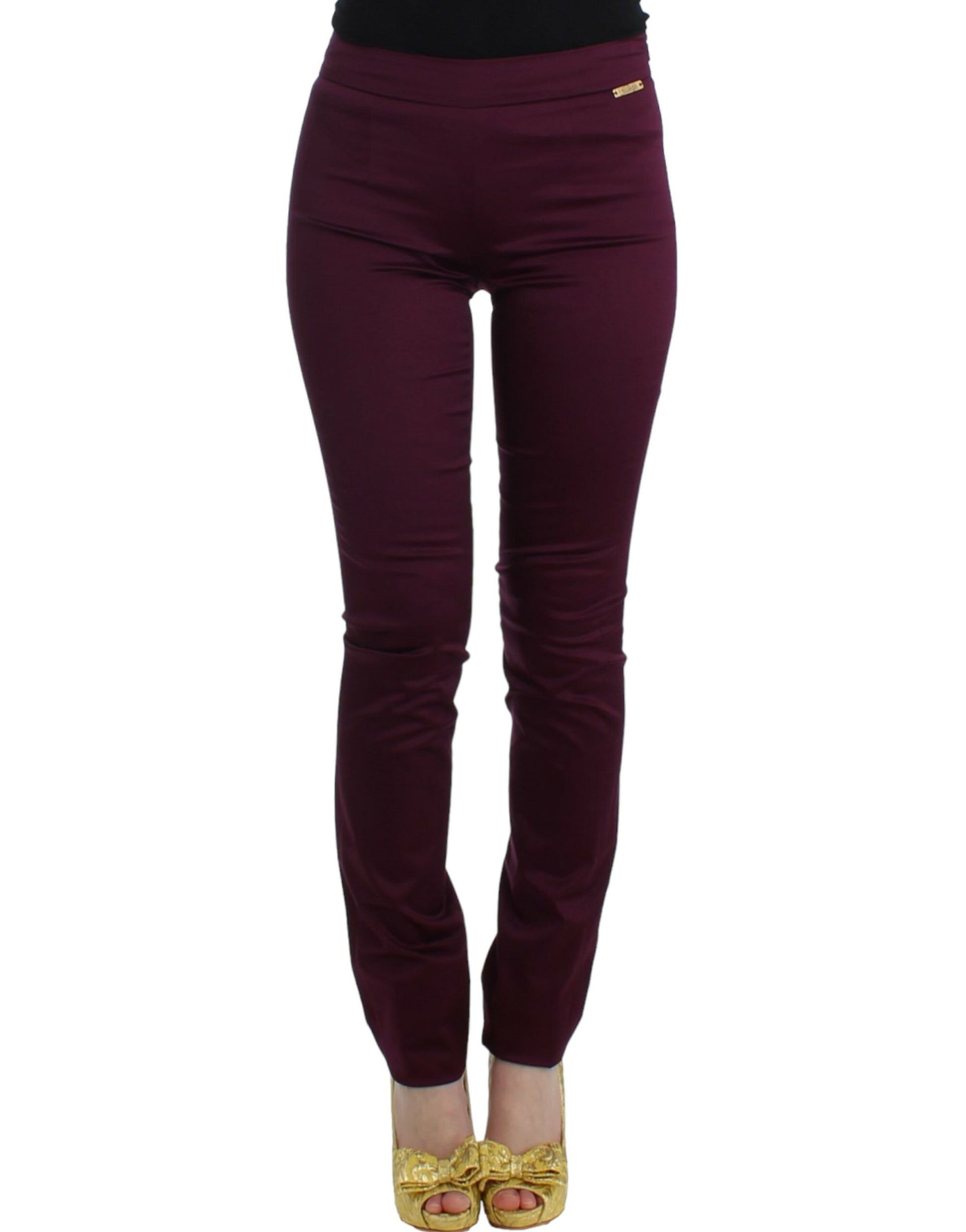 John Galliano Elegant Purple Slim Pants - IT40|S