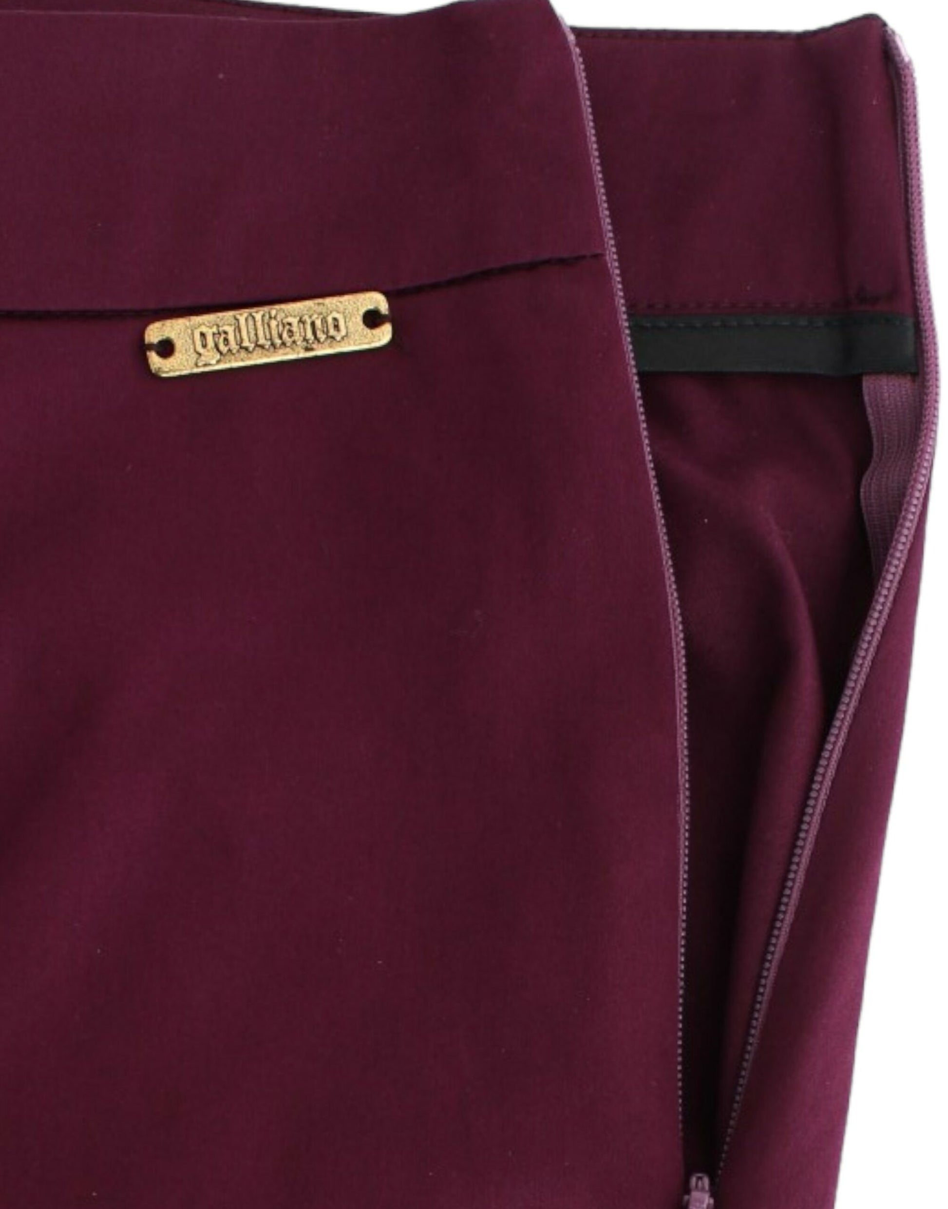 John Galliano Elegant Purple Slim Pants - IT40|S