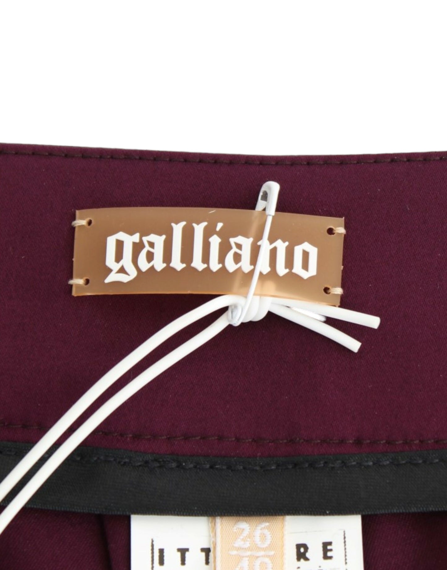 John Galliano Elegant Purple Slim Pants - IT40|S