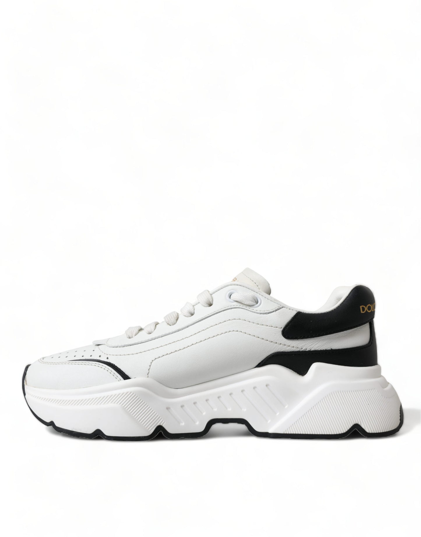 Dolce & Gabbana Chic Black & White Daymaster Leather Sneakers - EU40/US9.5