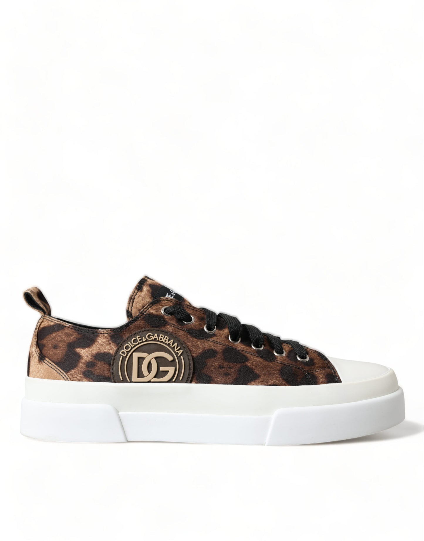 Dolce & Gabbana Elegant Leopard Print Casual Sneakers - EU44.5/US11.5