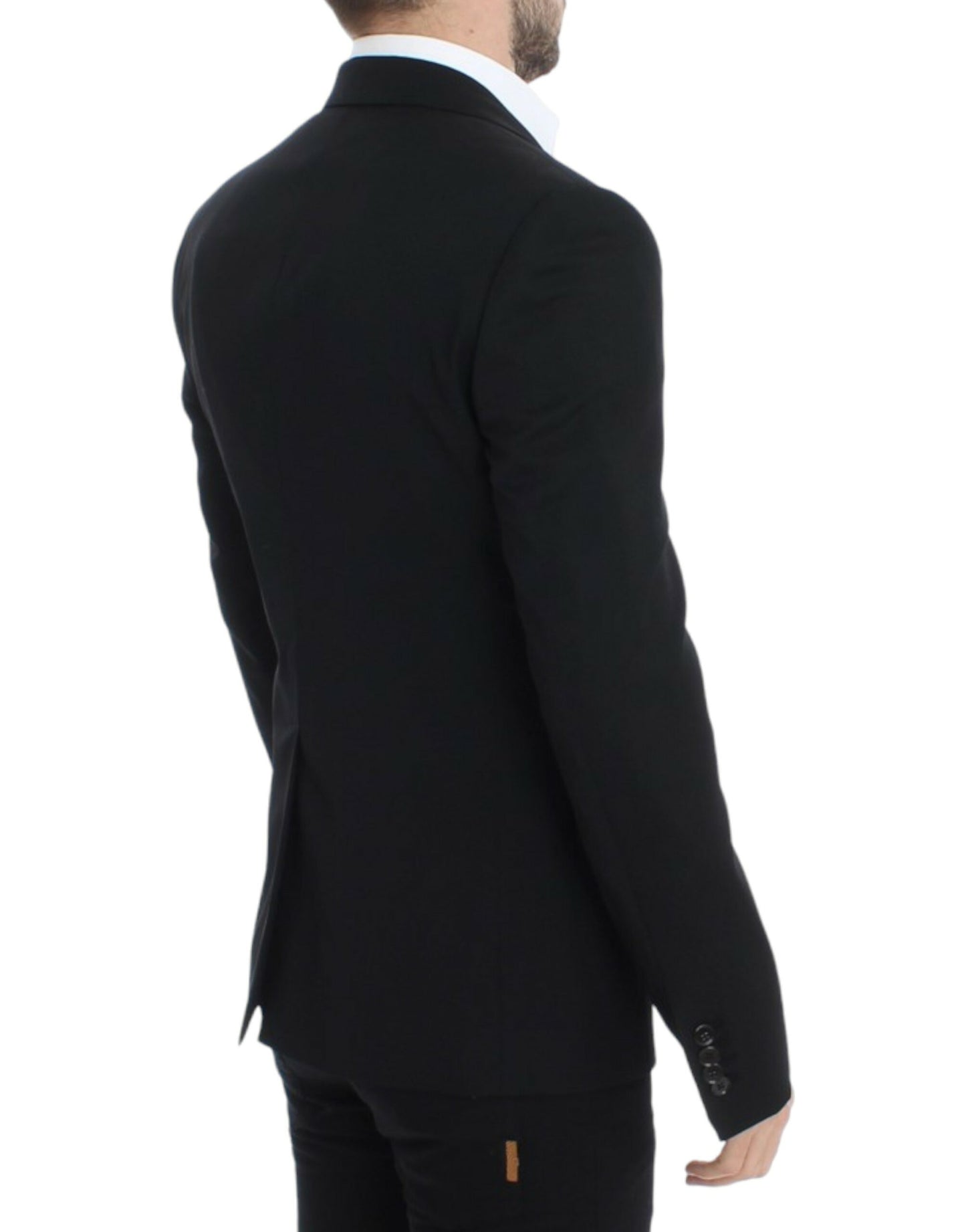 Dolce & Gabbana Elegant Slim Fit Black Wool Blazer - IT48 | M