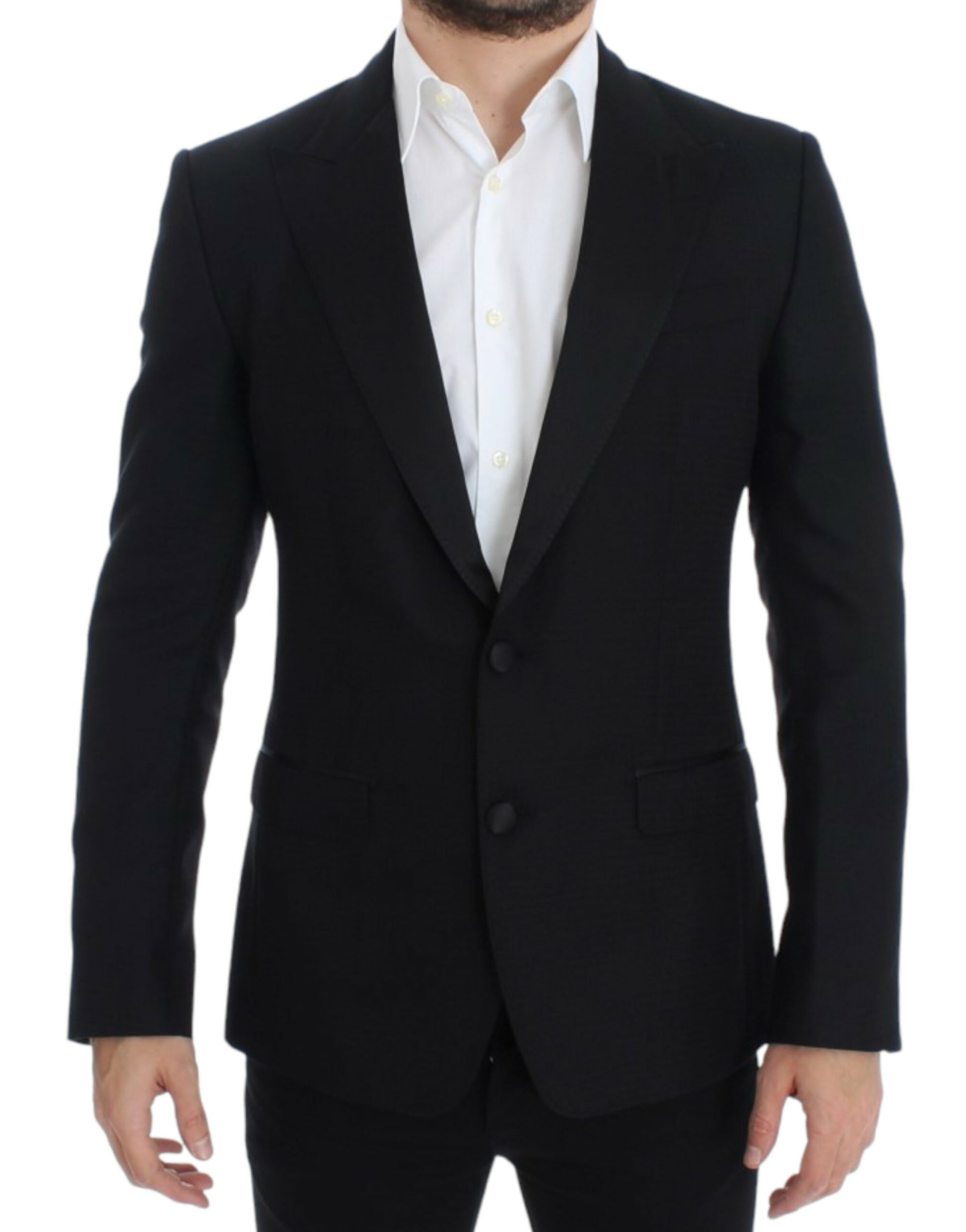 Dolce & Gabbana Elegant Black Silk Blend Sicilia Blazer - IT46 | S