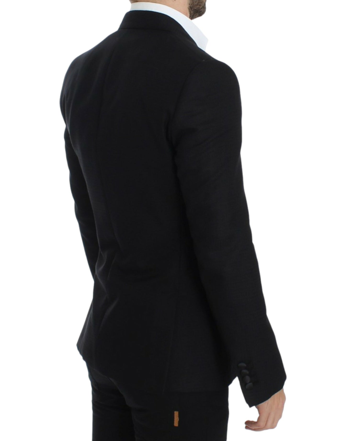 Dolce & Gabbana Elegant Black Silk Blend Sicilia Blazer - IT46 | S