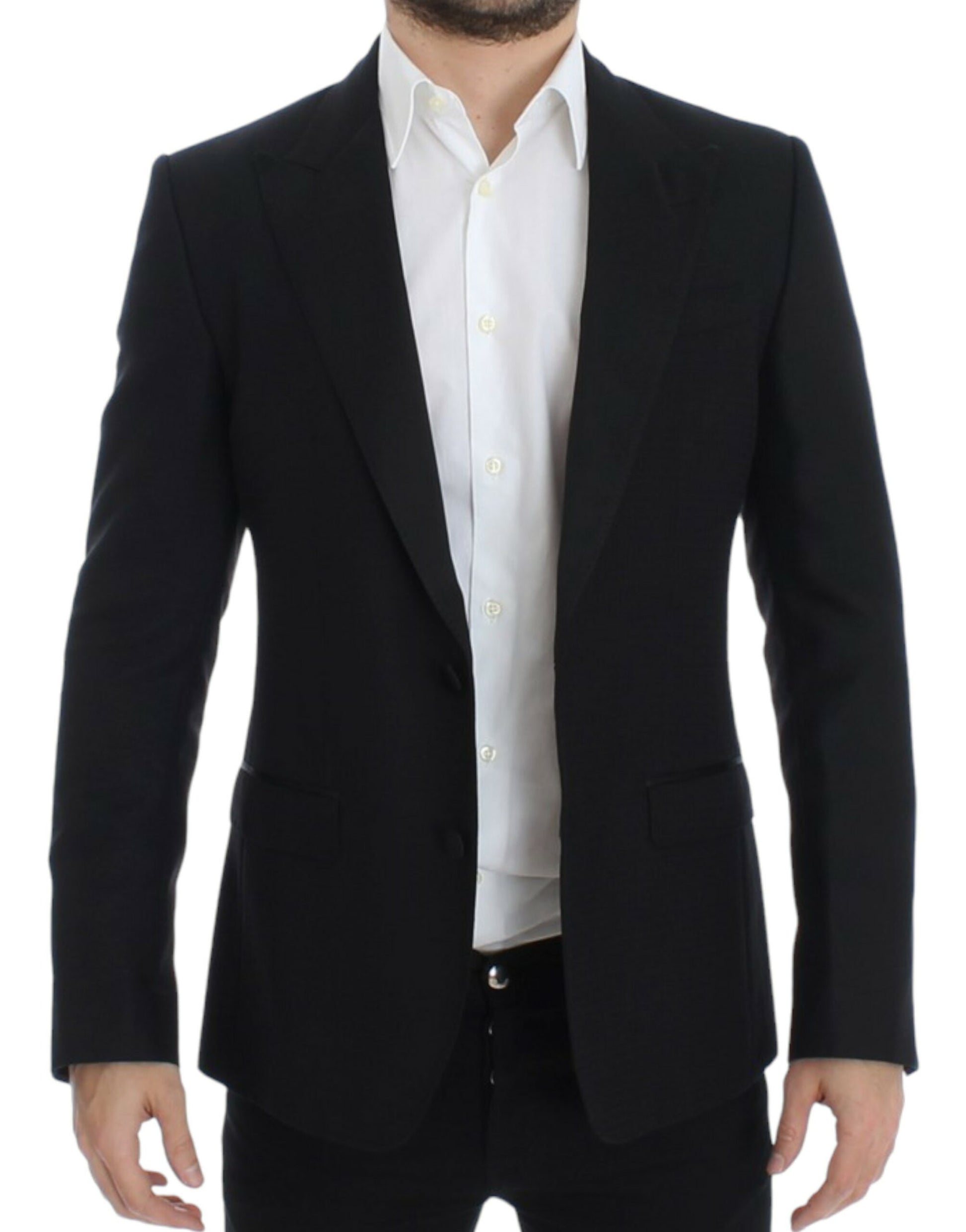 Dolce & Gabbana Elegant Black Silk Blend Sicilia Blazer - IT46 | S